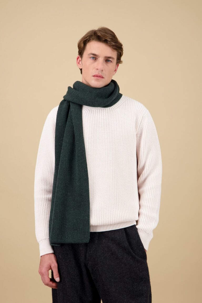 Nitto Knitwear - Echarpe Loris - Vert Forêt