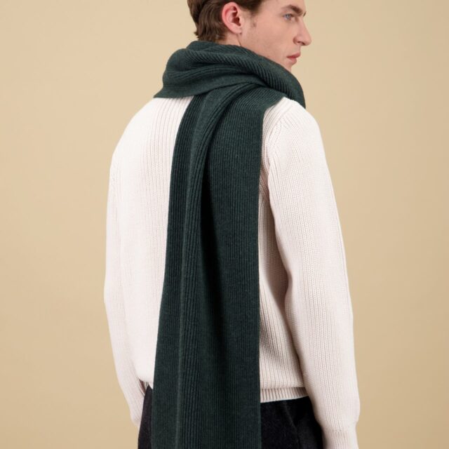 Nitto Knitwear - Echarpe Loris - Vert Forêt