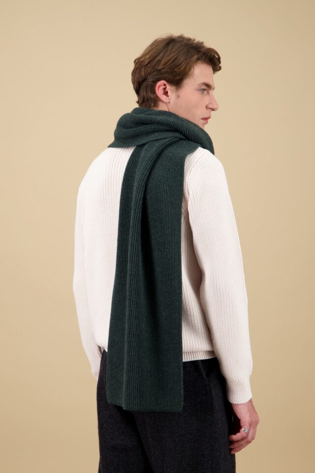 Nitto Knitwear - Echarpe Loris - Vert Forêt