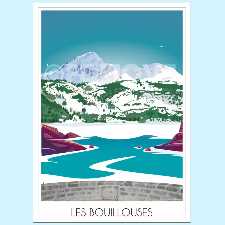 Foliove - Affiche Font Romeu - Lac des Bouillouses