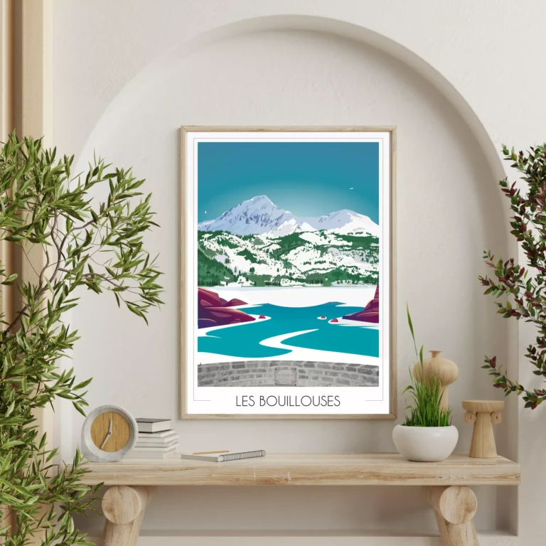Foliove - Affiche Font Romeu - Lac des Bouillouses