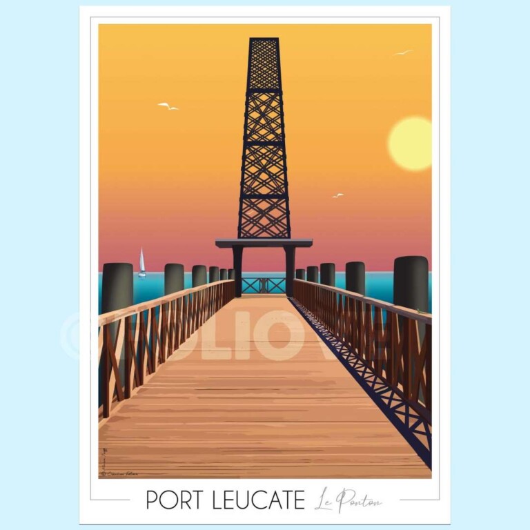 Foliove - Affiche Port Leucate Ponton