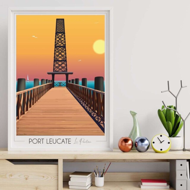 Foliove - Affiche Port Leucate Ponton