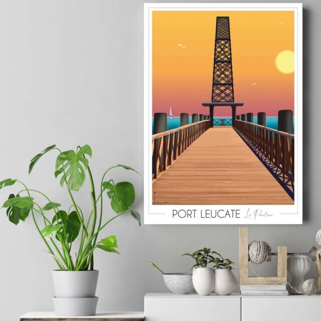 Foliove - Affiche Port Leucate Ponton