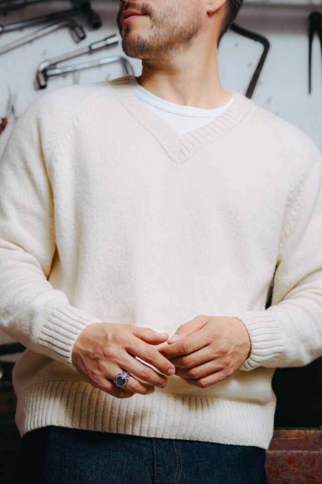 Luca - Pull Newman - Écru