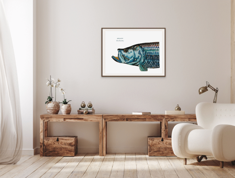 varek.illustrations - Affiche Le Tarpon