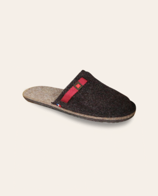 Couleur Tong - Chaussons Laine NEVACHE Anthracite