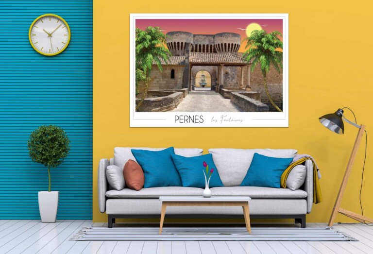 Foliove - Affiche Pernes-les-Fontaines – Porte Notre-Dame