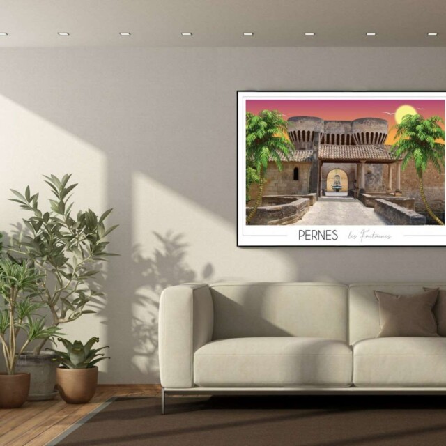 Foliove - Affiche Pernes-les-Fontaines – Porte Notre-Dame