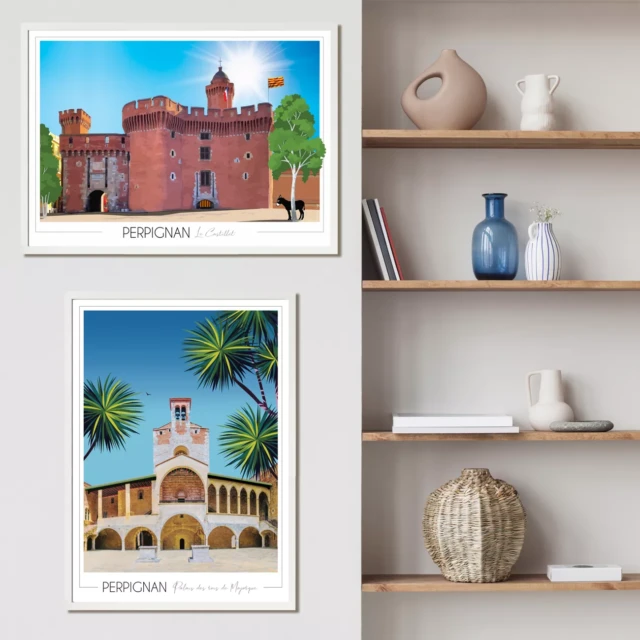 Foliove - Affiche Perpignan Castillet