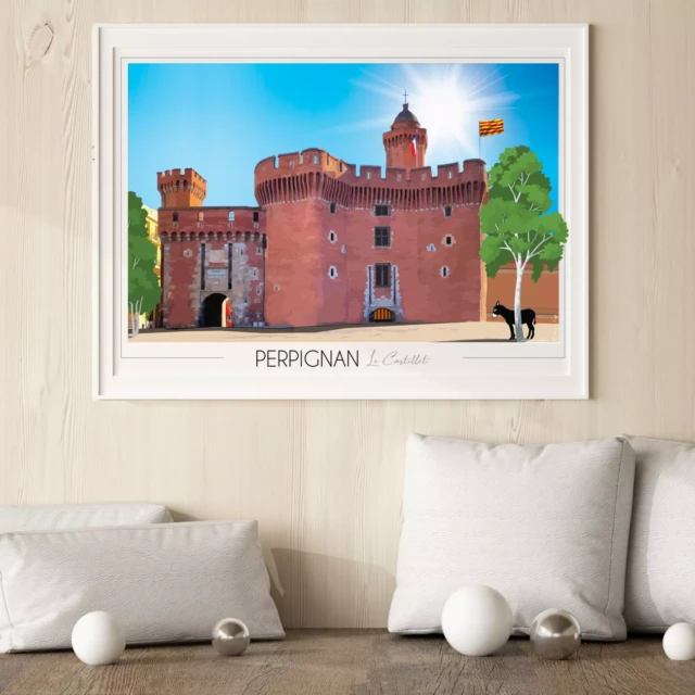 Foliove - Affiche Perpignan Castillet