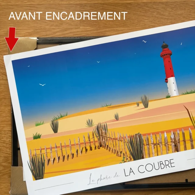 Foliove - Affiche Phare de la Coubre (édition imparfaite 30x42cm)