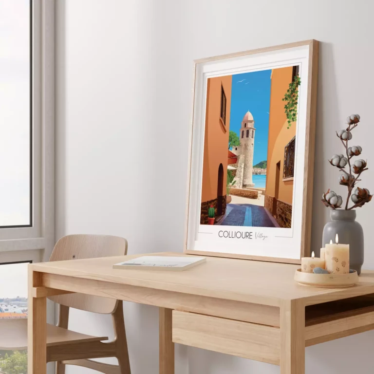 Foliove - Affiche Collioure Clocher