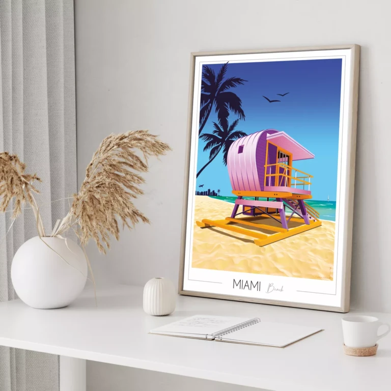 Foliove - Affiche Miami Beach