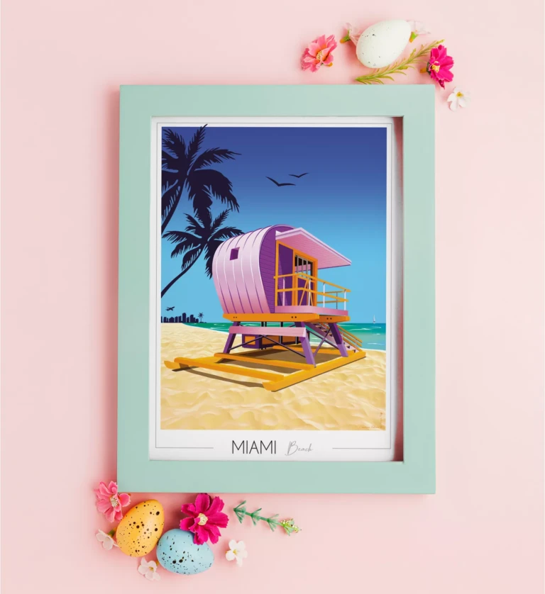Foliove - Affiche Miami Beach