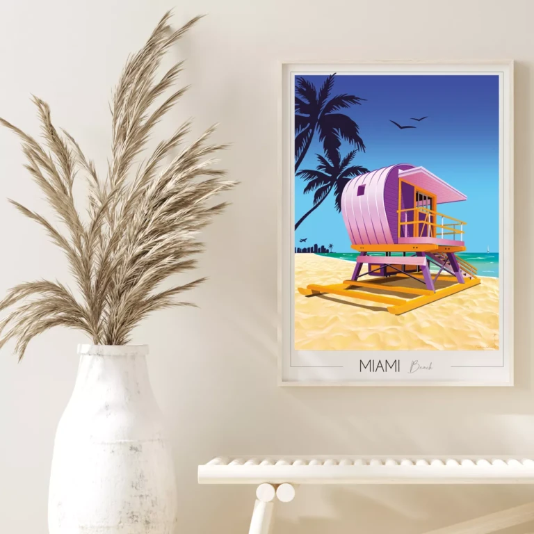Foliove - Affiche Miami Beach