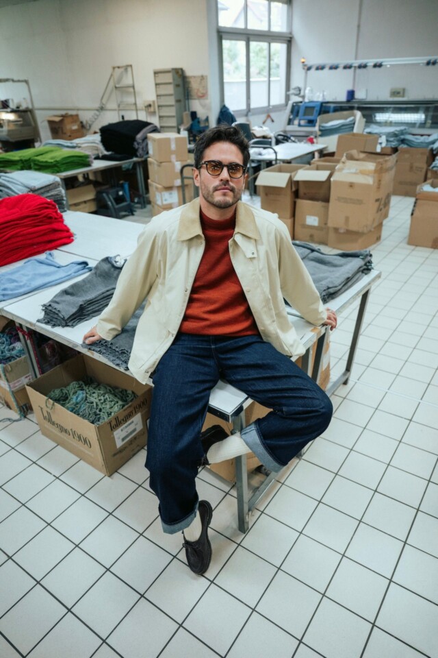 Nitto Knitwear - Pull Luca Col Rond - Rouille