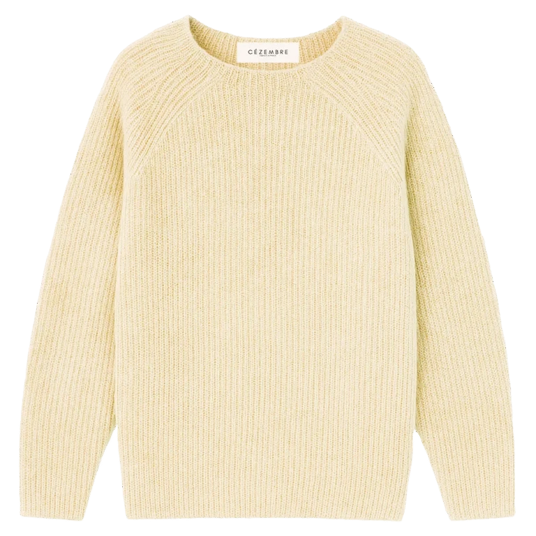 Cézembre - Pull ROCHEBONNE (Alpaga) - Jaune / XL