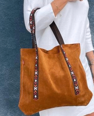 Couleur Tong - Sac Cuir TENERE Sable