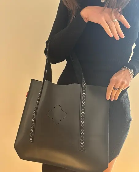 Couleur Tong - Sac Cuir TENERE Noir