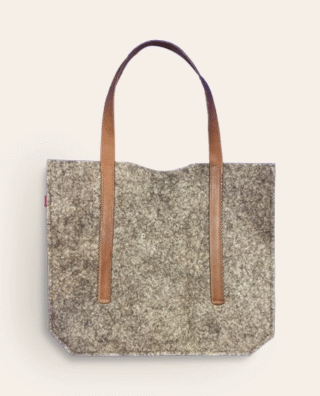 Couleur Tong - Sac Laine Artisanale LANA Gris