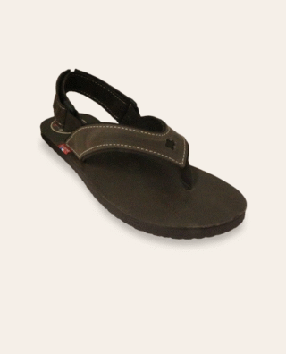 Couleur Tong - Sandales Cuir VERCORS Chocolat