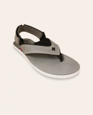 Couleur Tong - Sandales Cuir VERCORS Taupe