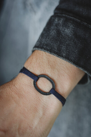Bracelet – Le Bastille Charbon Honoré par la marque LE SOU FRANÇAIS LE SOU FRANÇAIS - Bracelet – Le Bastille Charbon Honoré