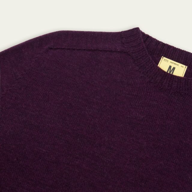 Nitto Knitwear - Pull Aris Col Rond - Prune