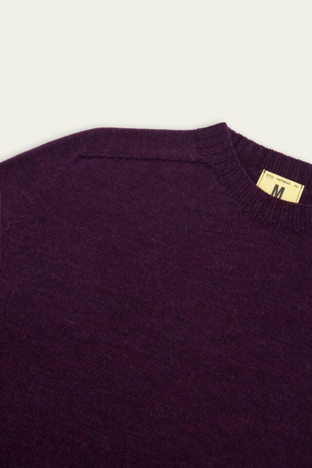 Nitto Knitwear - Pull Aris Col Rond - Prune