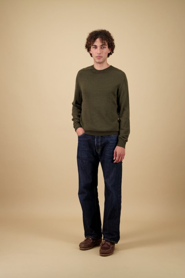 Nitto Knitwear - Pull Aris Col Rond - Kaki