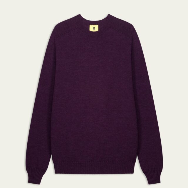 Nitto Knitwear - Pull Aris Col Rond - Prune