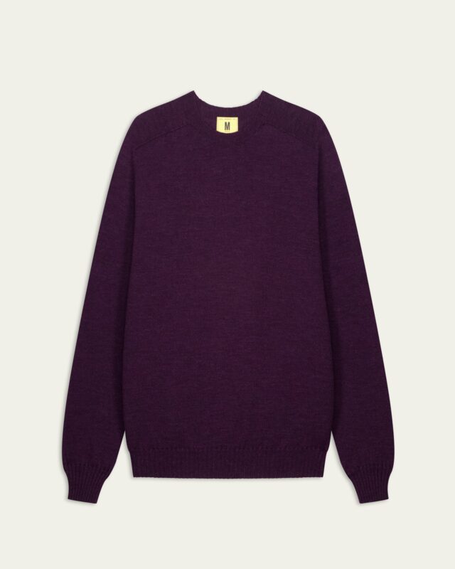 Nitto Knitwear - Pull Aris Col Rond - Prune