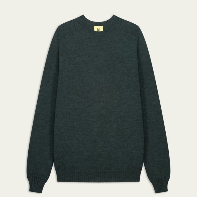 Nitto Knitwear - Pull Aris Col Rond - Vert Forêt