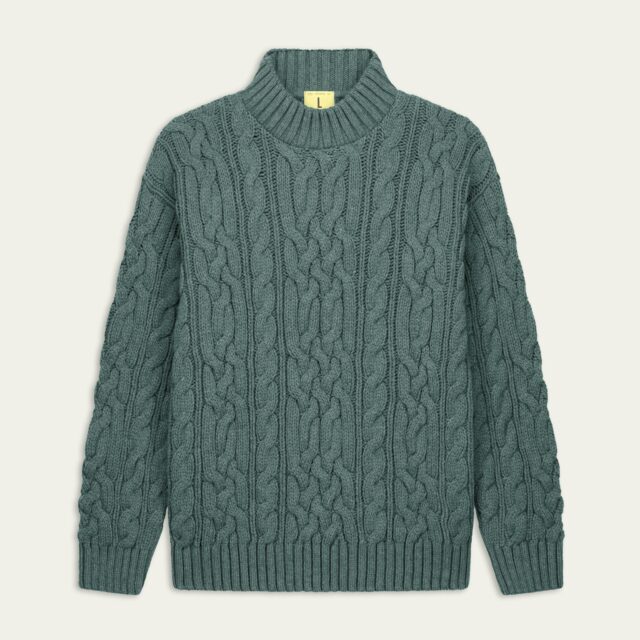 Nitto Knitwear - Pull Ohannes Col Rond - Vert Titane