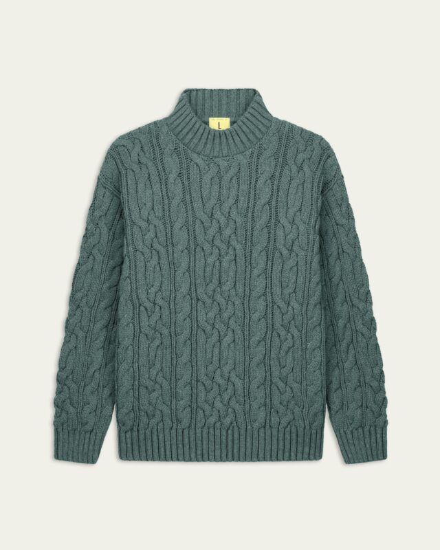 Nitto Knitwear - Pull Ohannes Col Rond - Vert Titane