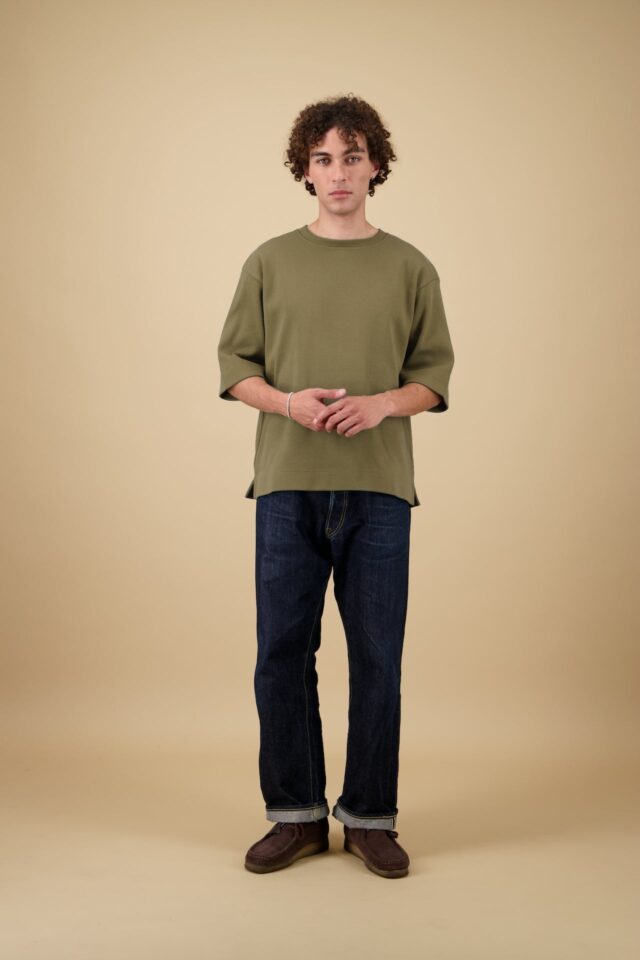 Nitto Knitwear - Vahé manches courtes - Kaki