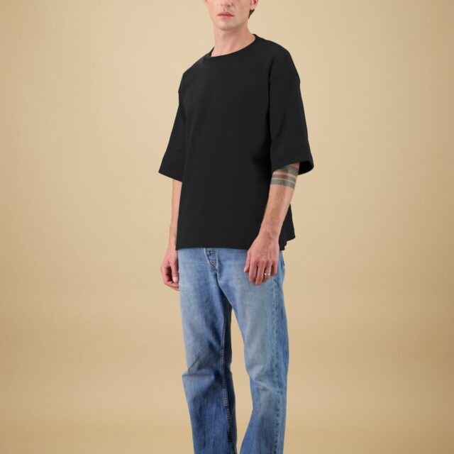 Nitto Knitwear - Vahé manches courtes - Noir