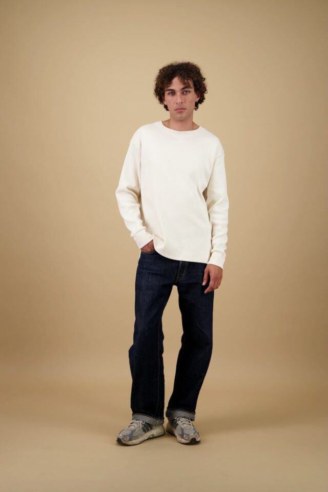 Nitto Knitwear - Vahé manches longues - Naturel