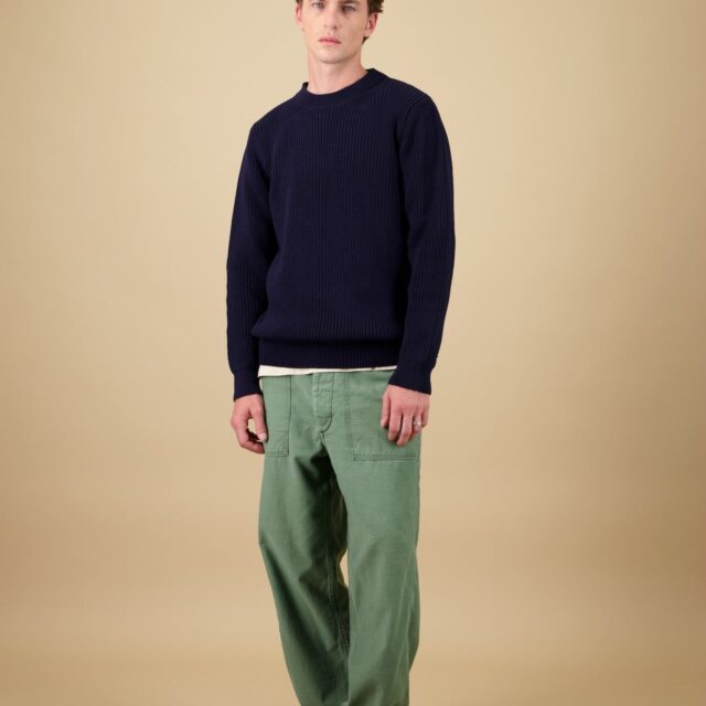 Nitto Knitwear - Pull Vasken Col rond - Marine