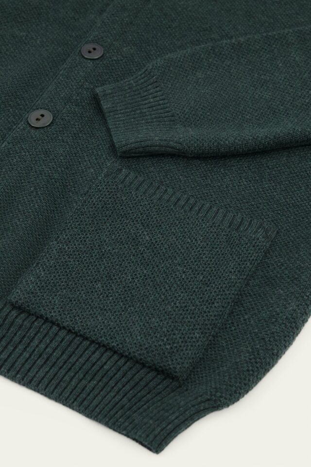Nitto Knitwear - Cardigan Youri - Vert forêt