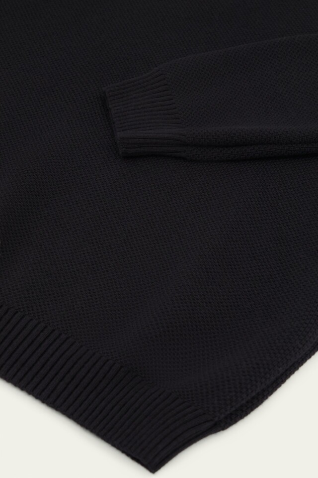 Nitto Knitwear - Pull Youri Col Rond - Noir