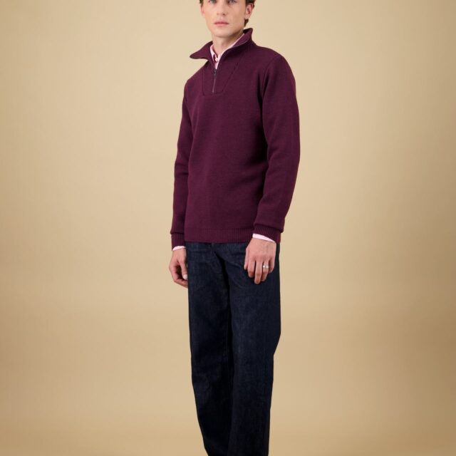 Nitto Knitwear - Pull Youri Camionneur - Bordeaux
