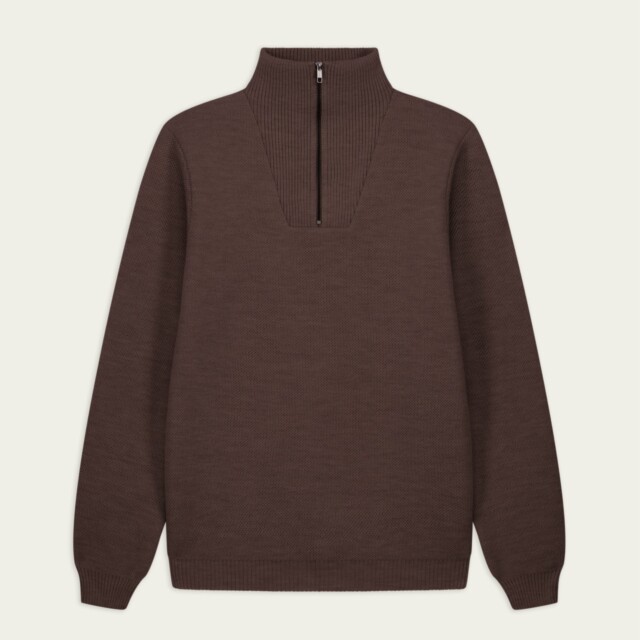 Nitto Knitwear - Pull Youri Camionneur - Marron