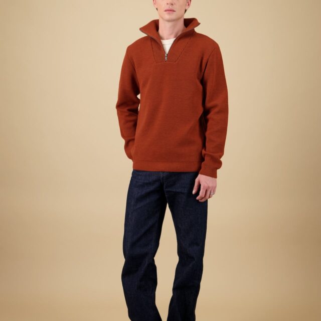 Nitto Knitwear - Pull Youri Camionneur - Orange