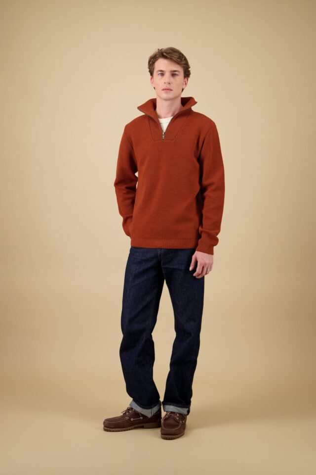 Nitto Knitwear - Pull Youri Camionneur - Orange