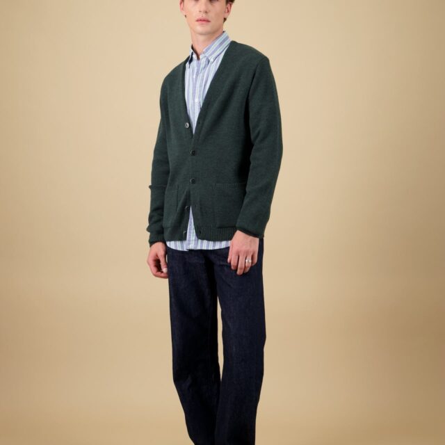 Nitto Knitwear - Cardigan Youri - Vert forêt