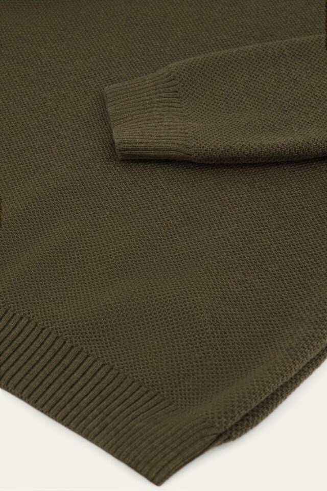 Nitto Knitwear - Pull Youri Col Rond - Kaki