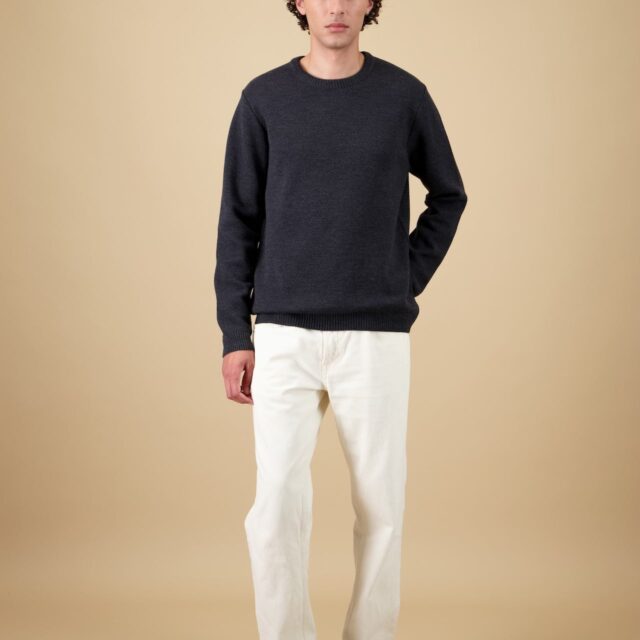 Nitto Knitwear - Pull Youri Col Rond - Anthracite