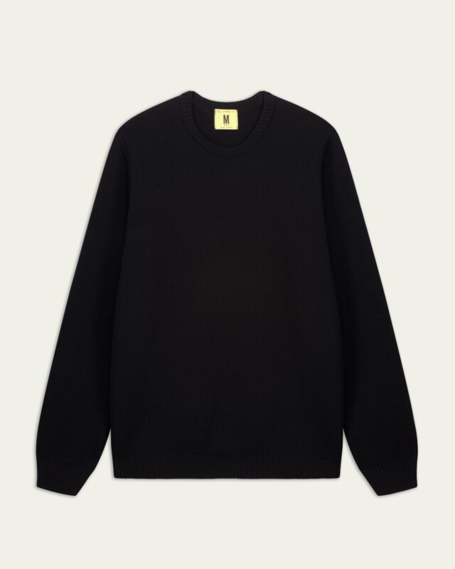Nitto Knitwear - Pull Youri Col Rond - Noir